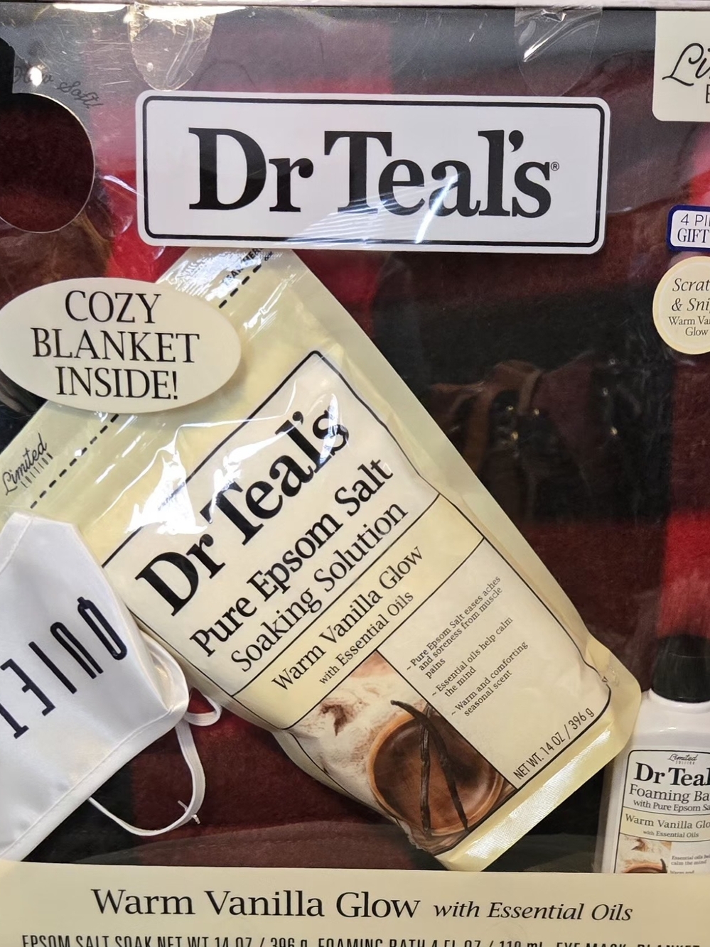Dr Teal's Warm Vanilla Glow Epsom Salt Soak - Beige